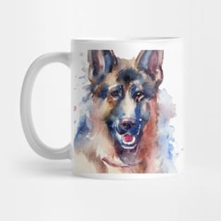 German Shepherd Watercolor - Gift For Dog Lovers Mug